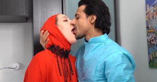 Arab wife treats herself with plenty of dick in foot fetish kinks