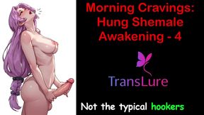 English Audio Sex Story - Morning Cravings: Hung Shemale Awakening - 4