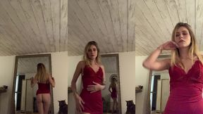 strip dans ma nuisette rouge