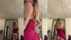 strip dans ma nuisette rouge