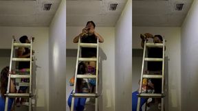 handy man getting his dick sucked