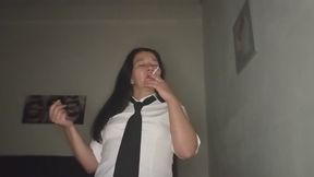 Smoking shirt and tie