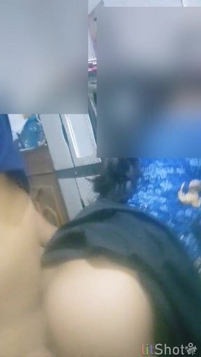 Amateur Footage of a Beautiful Civil Servant Stepmother with an Office Driver in a Warehouse