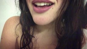 Horny German girl masturbates in the dressing room (Risky JOI)