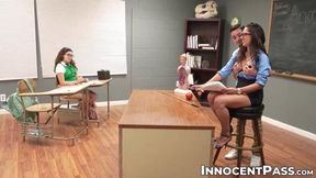 Leana Lovings & I Gave Our Smoking Hot Teacher An Unforgettable Threesome!