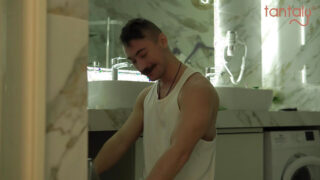 Hot threesome with amateur 18 year old blonde teen taking anal and blowjob from couple