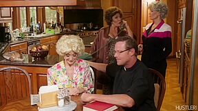 This Naughty Blonde Mature Enjoys When Big Dick Is Penetrating Her