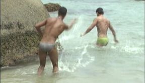 Ebony boy fucking in the beach