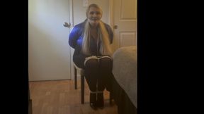 Secretary tied and gagged