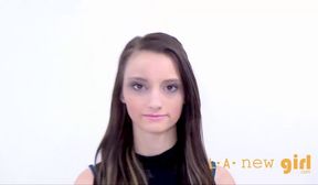 skinny teen is not happy at casting audition