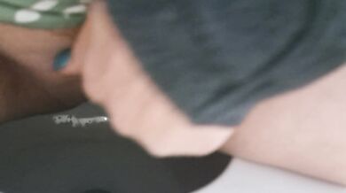 MILF Toilet Piss in Black Panties