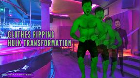 Giant growth - Clothes ripping hulk transformation