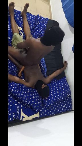 Dark Skin Twink Takes a Macho Man up for a Good Fuck