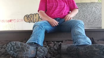 The Country Girl - Country Girl's Railway Rampage: Masturbating to the Train