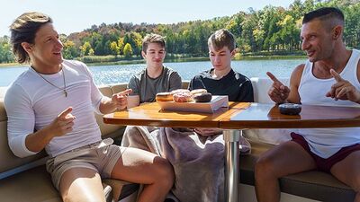 Step Dads Jax Thirio & Dalton Riley Take Turns Pounding Their Twink, 18 Year Old Step Sons On A Boat - FamilyDick