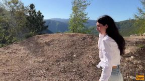 Outdoor Sex in the Mountains with a Hottie I Picked up on the Road