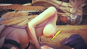 Angewomon Cowgirl | Digimon Hentai Parody