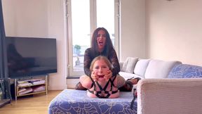 Sofa Slut for Latina Bondage.