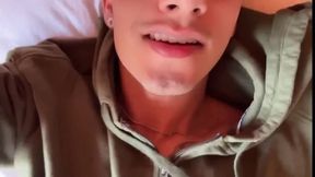 Horny Guy with Glasses Shows You His Morning Erection and Masturbates Outdoors - Andcristian