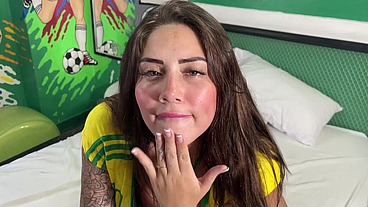 Blowjob, deepthroat and a lot cum in mouth with hot pornstar