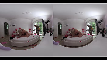 Valentine&#039_s Day Surprise, Lana Wolf Barebacked By 2 Guys!