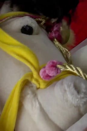 Amazing brunette with big black boots screwed doggystyle