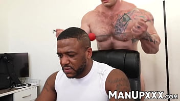 Stressed out and overworked businessman Micah. On accident, Micah selects the &quot_domination&quot_ setting and he'_s yoked up and owned by the adult toy.