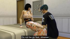 japanese stepmother has sex with virgin stepson - korean big boobs