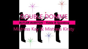 Double Domme Butler Audition - Tickle & Spanking