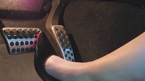 I go for a drive in my Hellcat in my matching Louboutin heels!! I even drive fast some too!!