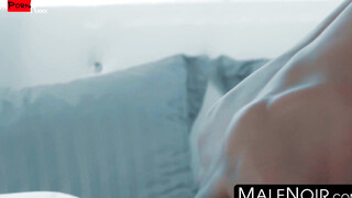 The Ultimate Threeway Blowjob  Dirty黑 Guy Taye Scott Sucks Papi Suaves Dick Above massive white Booty