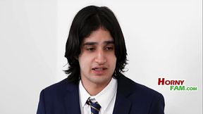 Forbidden teen family threesome