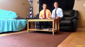 Giant Coworkers Give You Your Annual Peer Review