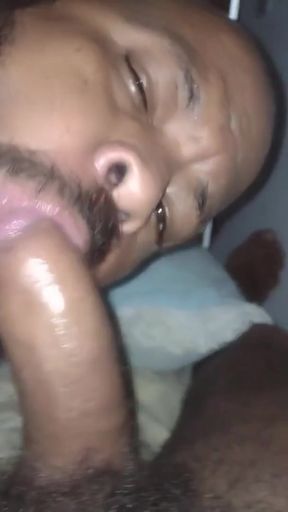 I sucked my straight friend's big cock in secrecy.   Clip 1
