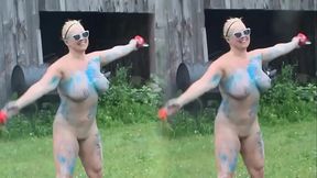 Delta Dawn practicing for Nudes a Poppin 2018 3D