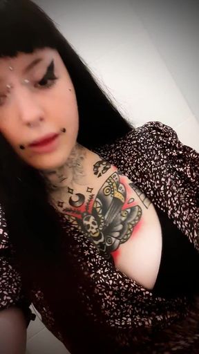 Naughty Pussy Play in Public Toilets