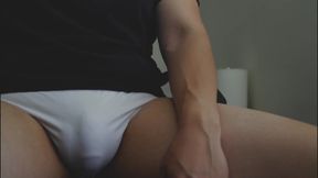 Asian Big Load Cum Shot Cock and Balls Squeezing