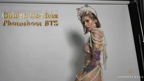 Golden Goddess Photoshoot BTS - Kyaaism Vibes Sensual Femdom Art - 720p MP4