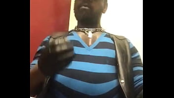 Black Muscle Smoking &amp_ Nippleplay Compilation Geared in Leather Latex Denim Attire