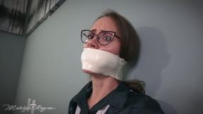 Madalynn gets bound in the Boss's office WMV