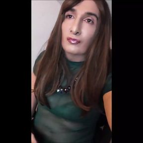 Mature Tranny Cums by Pocket Pussy