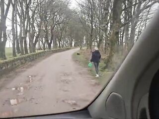 Knob It or Walk It... Foxy Older Woman Runs Without Fuel, This babe Has No Intention of Walking It.