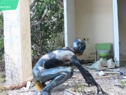 Dark Monster Alien Cosplay / Bodypaint / Naked Body Art #1