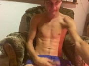 Come to watch his horny 𝐦𝐚𝐬𝐭𝐮𝐫𝐛𝐚𝐭𝐢𝐨𝐧 infront of camera!😱😱😱