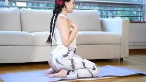 Russian Yoga Wife Squirts During Naked Yoga Class
