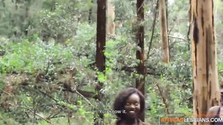 African Lesbo Twat Stretched and Licked to Cutie Female Orgasm