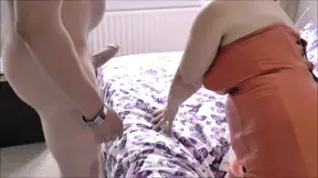 Amateur GF & BF threesome with big cum
