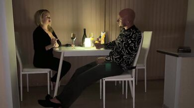 First date: courtship, flowers, gifts... Couldn't stand it and fucked hard deep in her mouth.