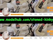 SK Jerking off while ballbusting & cockjerking with Nike TN sneakers