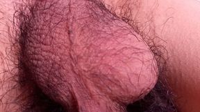 BALLS FREEHAND POV - Sexy twink&#039;s hairy nuts move all alone